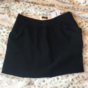 J. Crew black bubble skirt with pockets